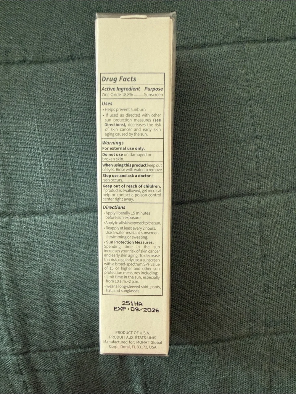 MONAT GLOBAL nib monat
